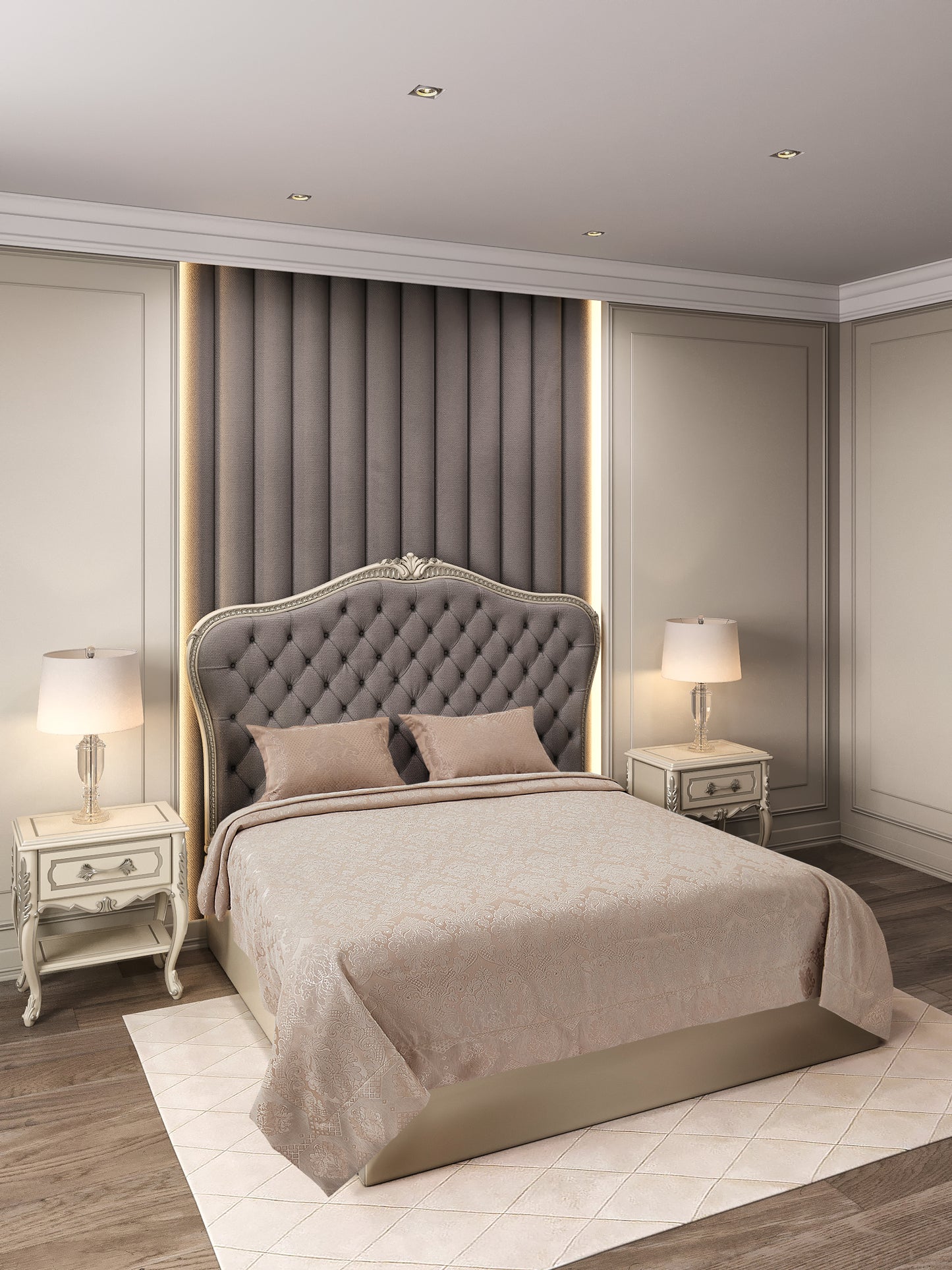 KC Home Venüs Çift Kişilik Şönil Yatak Örtüsü 240x260