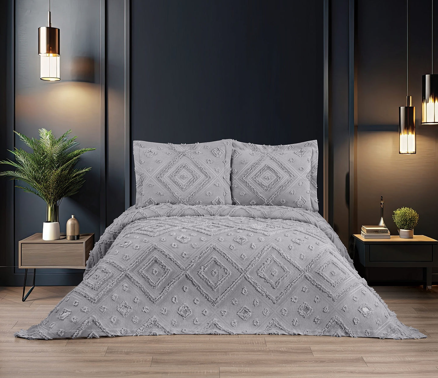 KC Home Dora Çift Kişilik Şönil Yatak Örtüsü 240x260