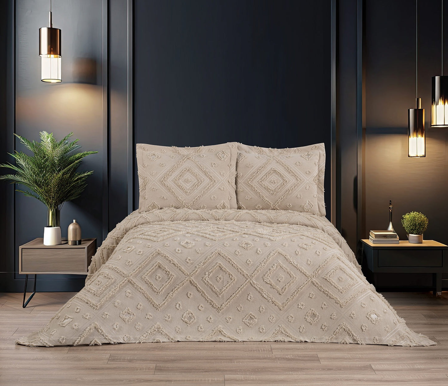 KC Home Dora Çift Kişilik Şönil Yatak Örtüsü 240x260