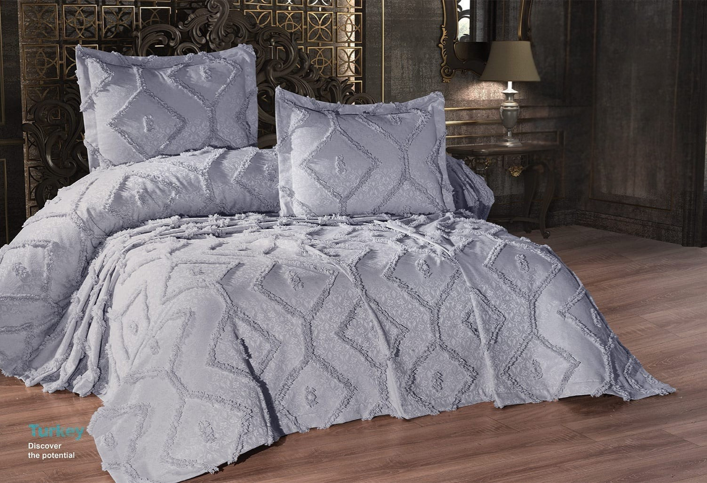 KC Home Dora Двойное покрывало из синели 240x260