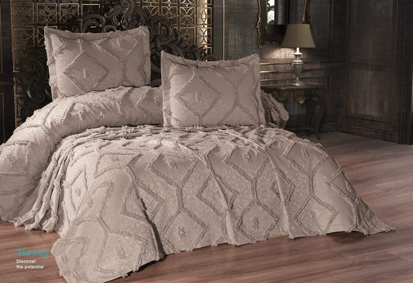 KC Home Dora Двойное покрывало из синели 240x260