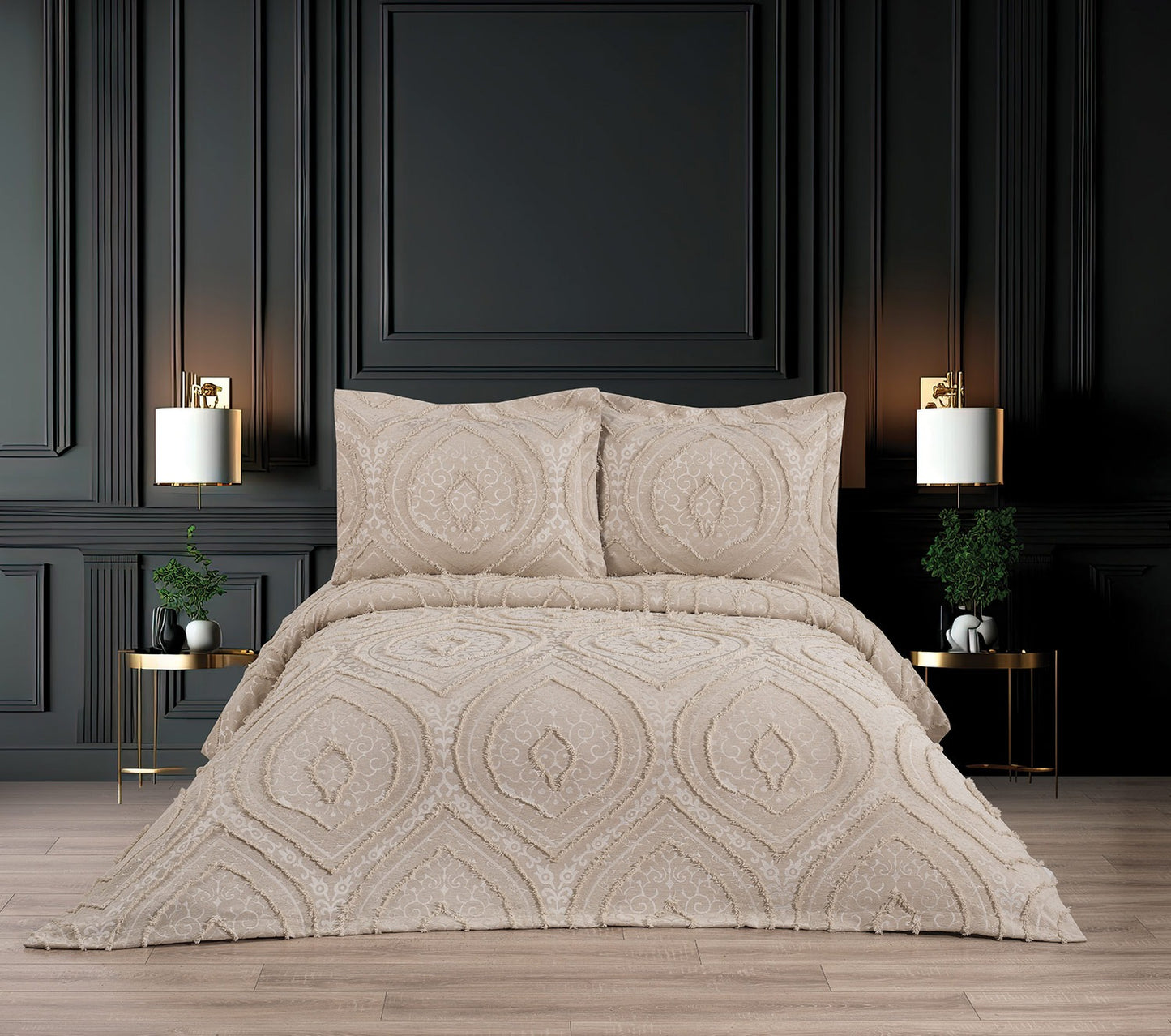 KC Home Meyra Çift Kişilik Şönil Yatak Örtüsü 240x260