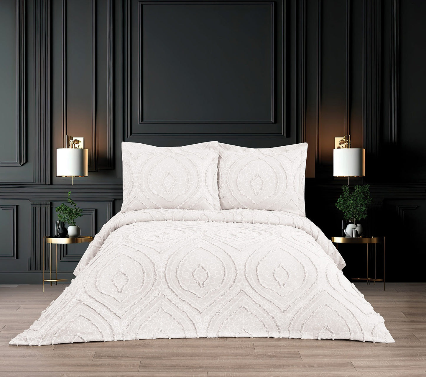 KC Home Meyra Çift Kişilik Şönil Yatak Örtüsü 240x260