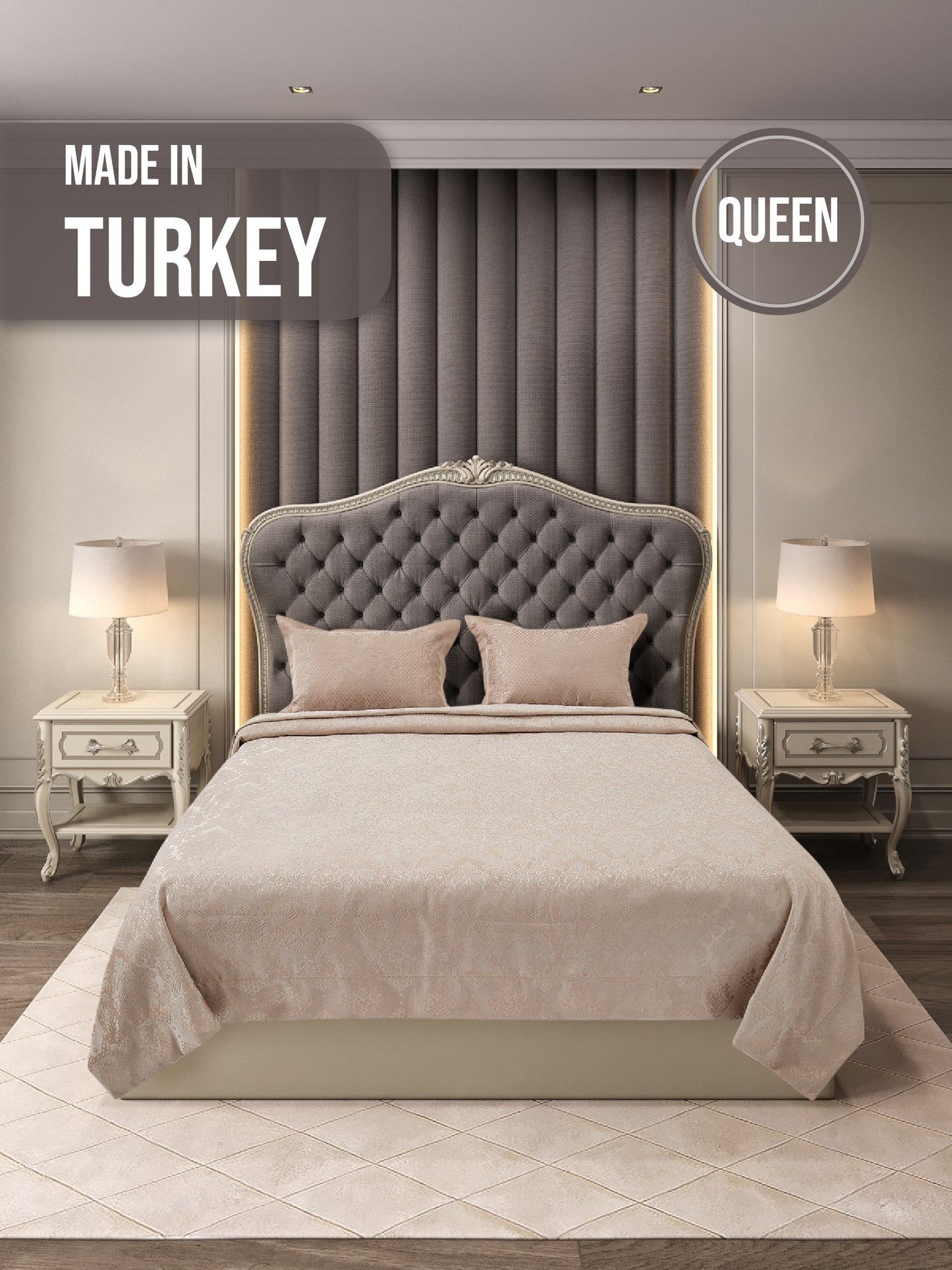 KC Home Venüs Çift Kişilik Şönil Yatak Örtüsü 240x260