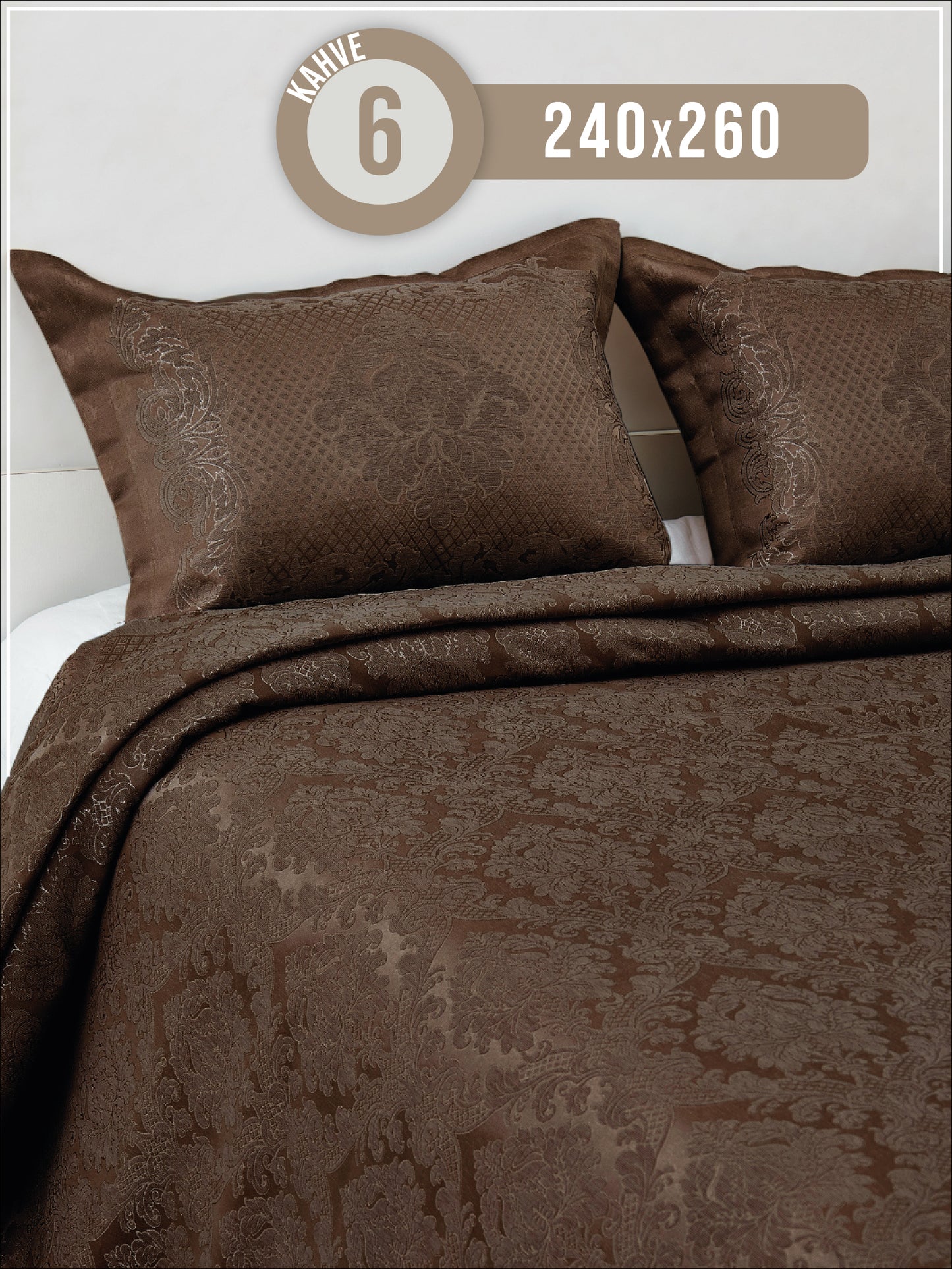 KC Home Venüs Çift Kişilik Şönil Yatak Örtüsü 240x260