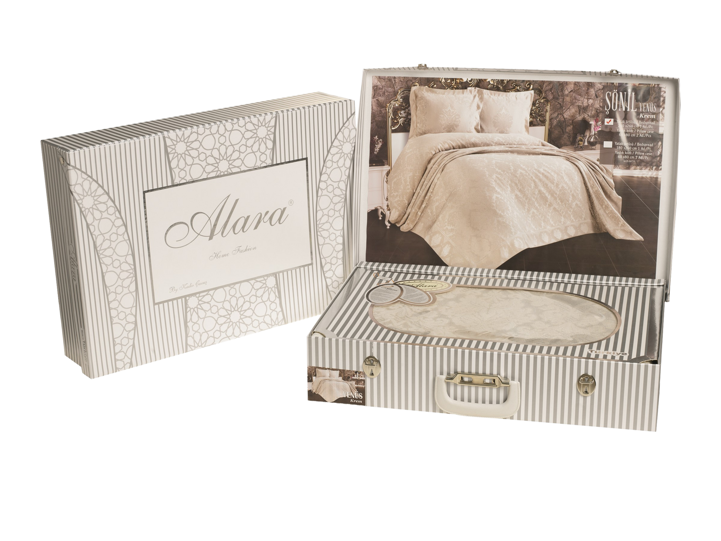 KC Home Venüs Çift Kişilik Şönil Yatak Örtüsü 240x260