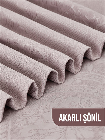 Vendy Çift Kişilik Fransız Dantelli Şönil Yatak Örtüsü 260x260